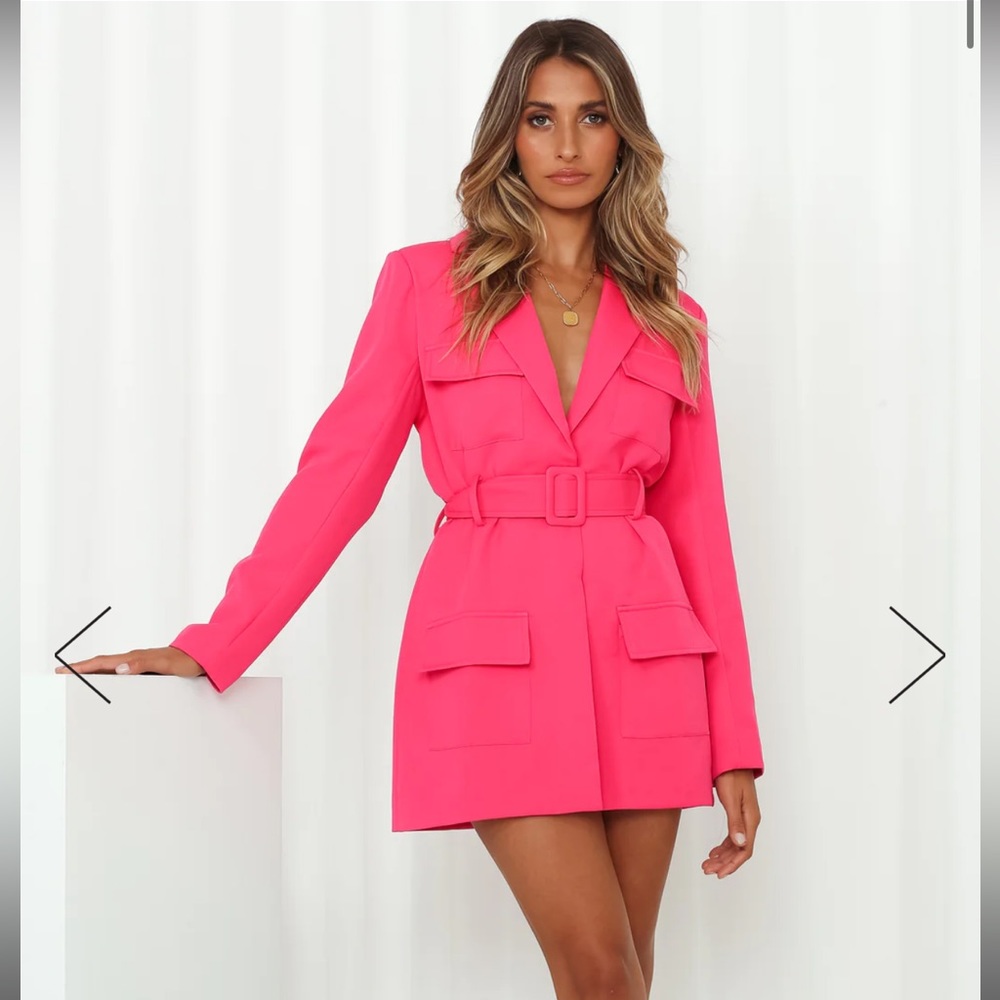 Hello Molly Lioness Steinway Mini Dress Pink - XS